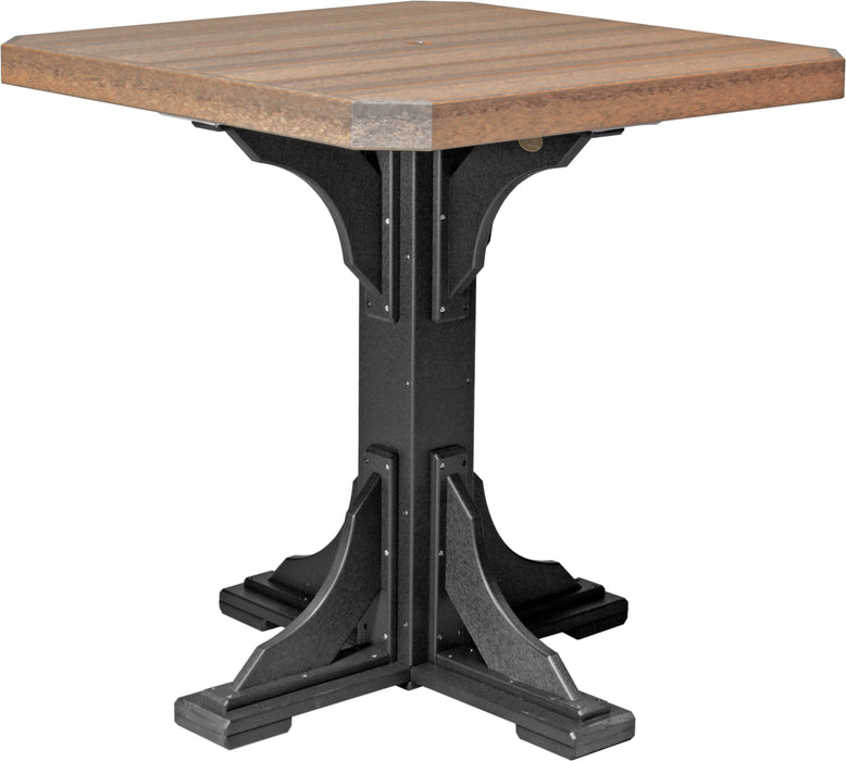 LuxCraft Recycled Plastic 41" Square Table (BAR HEIGHT)- LEAD TIME TO SHIP 3 TO 4 WEEKS