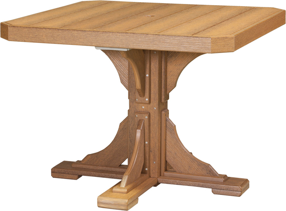 LuxCraft Recycled Plastic 41" Square Table (DINING HEIGHT) - LEAD TIME TO SHIP 3 TO 4 WEEKS