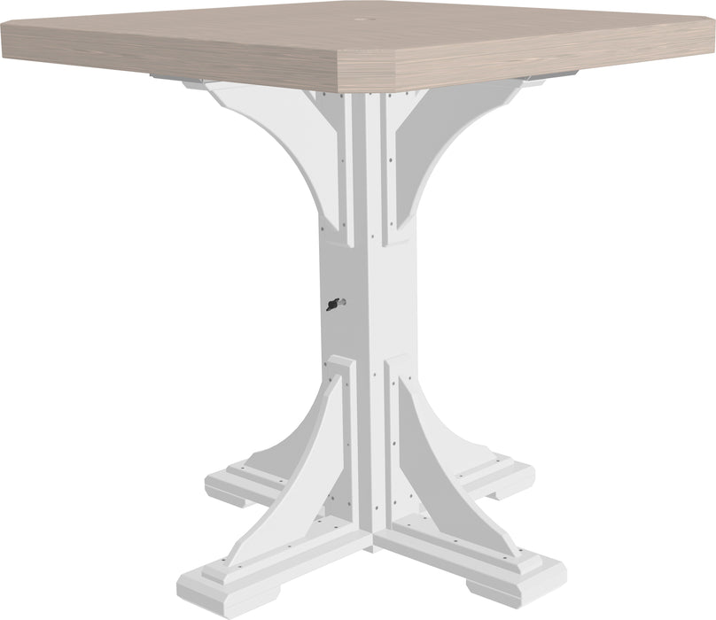 LuxCraft Recycled Plastic 41" Square Table (BAR HEIGHT)- LEAD TIME TO SHIP 3 TO 4 WEEKS