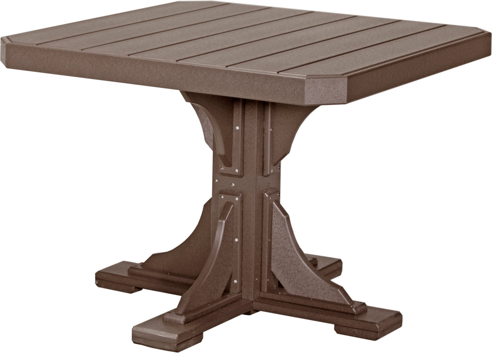 LuxCraft Recycled Plastic 41" Square Table (DINING HEIGHT) - LEAD TIME TO SHIP 3 TO 4 WEEKS