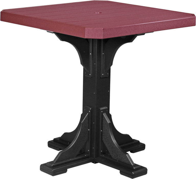 LuxCraft Recycled Plastic 41" Square Table (BAR HEIGHT)- LEAD TIME TO SHIP 3 TO 4 WEEKS