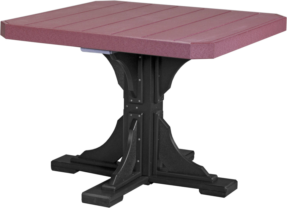 LuxCraft Recycled Plastic 41" Square Table (DINING HEIGHT) - LEAD TIME TO SHIP 3 TO 4 WEEKS