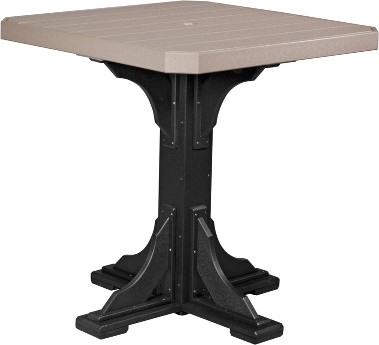 LuxCraft Recycled Plastic 41" Square Table (BAR HEIGHT)- LEAD TIME TO SHIP 3 TO 4 WEEKS