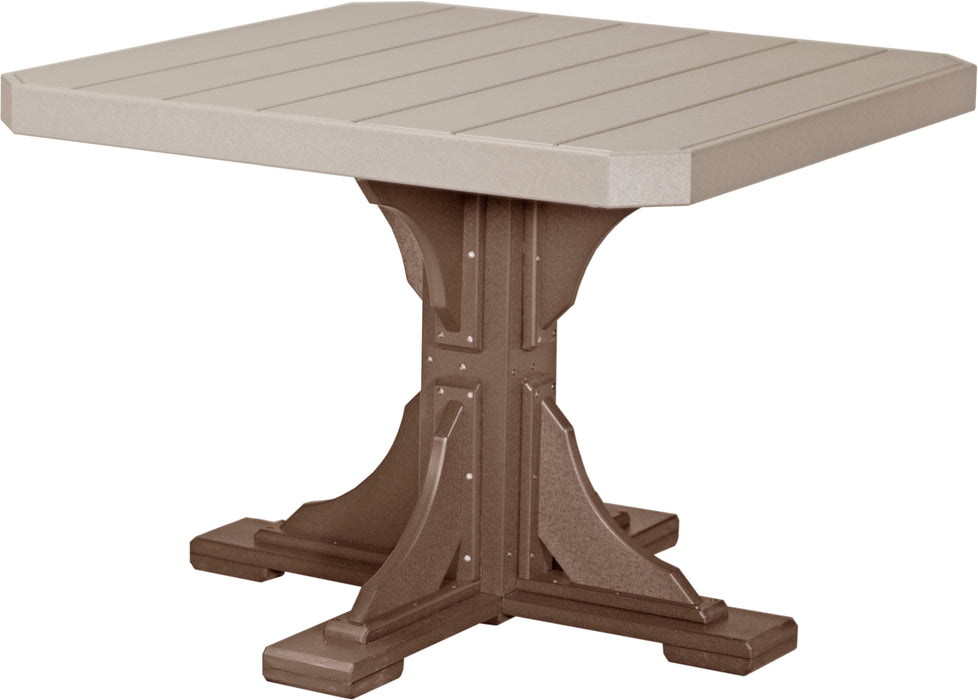 LuxCraft Recycled Plastic 41" Square Table (DINING HEIGHT) - LEAD TIME TO SHIP 3 TO 4 WEEKS