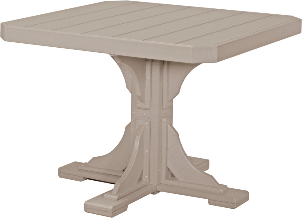 LuxCraft Recycled Plastic 41" Square Table (DINING HEIGHT) - LEAD TIME TO SHIP 3 TO 4 WEEKS