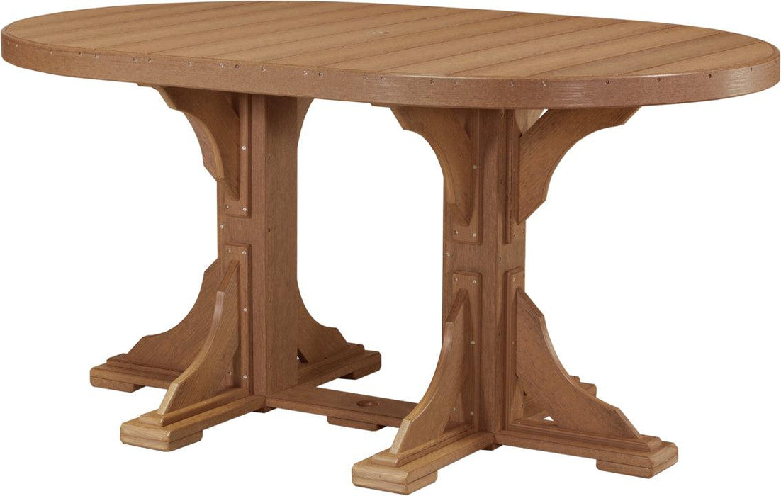 LuxCraft Recycled Plastic 4x6' Oval Table (COUNTER HEIGHT) - LEAD TIME TO SHIP 3 TO 4 WEEKS