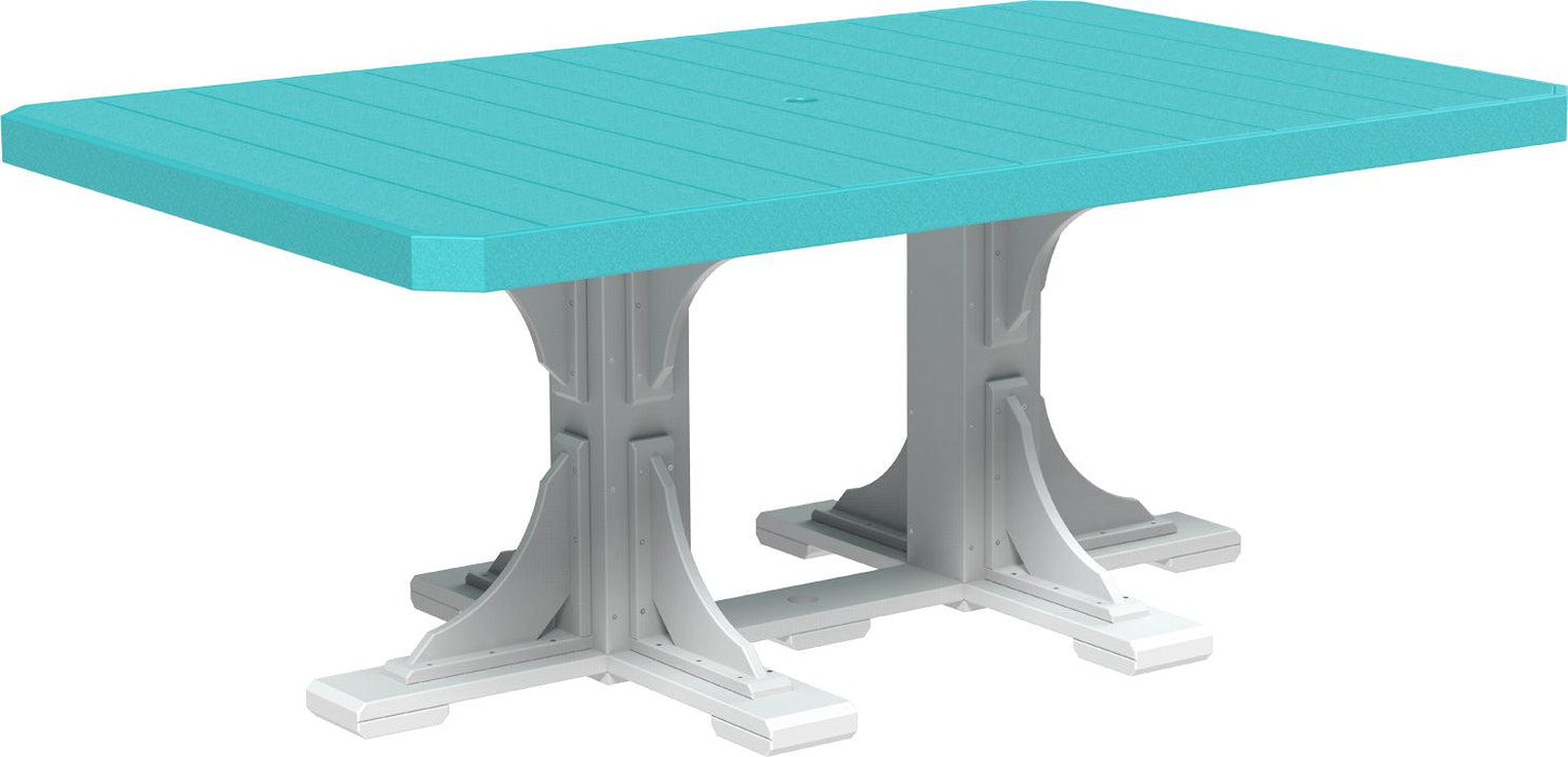LuxCraft Recycled Plastic 4x6' Rectangular Table (DINING HEIGHT) - LEAD TIME TO SHIP 3 TO 4 WEEKS