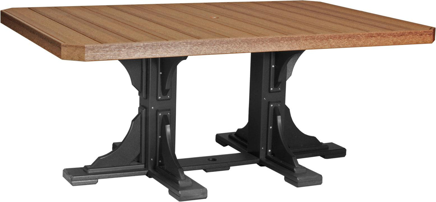 LuxCraft Recycled Plastic 4x6' Rectangular Table (DINING HEIGHT) - LEAD TIME TO SHIP 3 TO 4 WEEKS