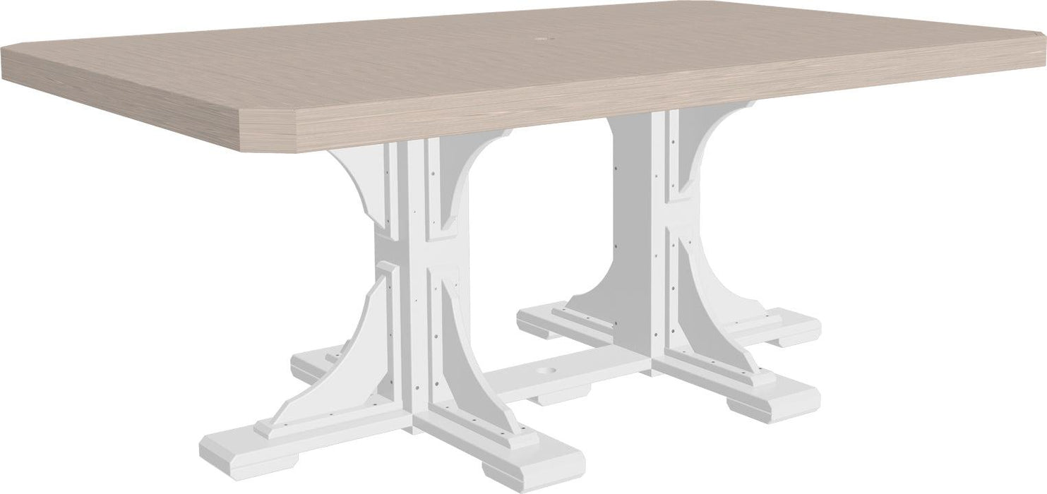 LuxCraft Recycled Plastic 4x6' Rectangular Table (DINING HEIGHT) - LEAD TIME TO SHIP 3 TO 4 WEEKS