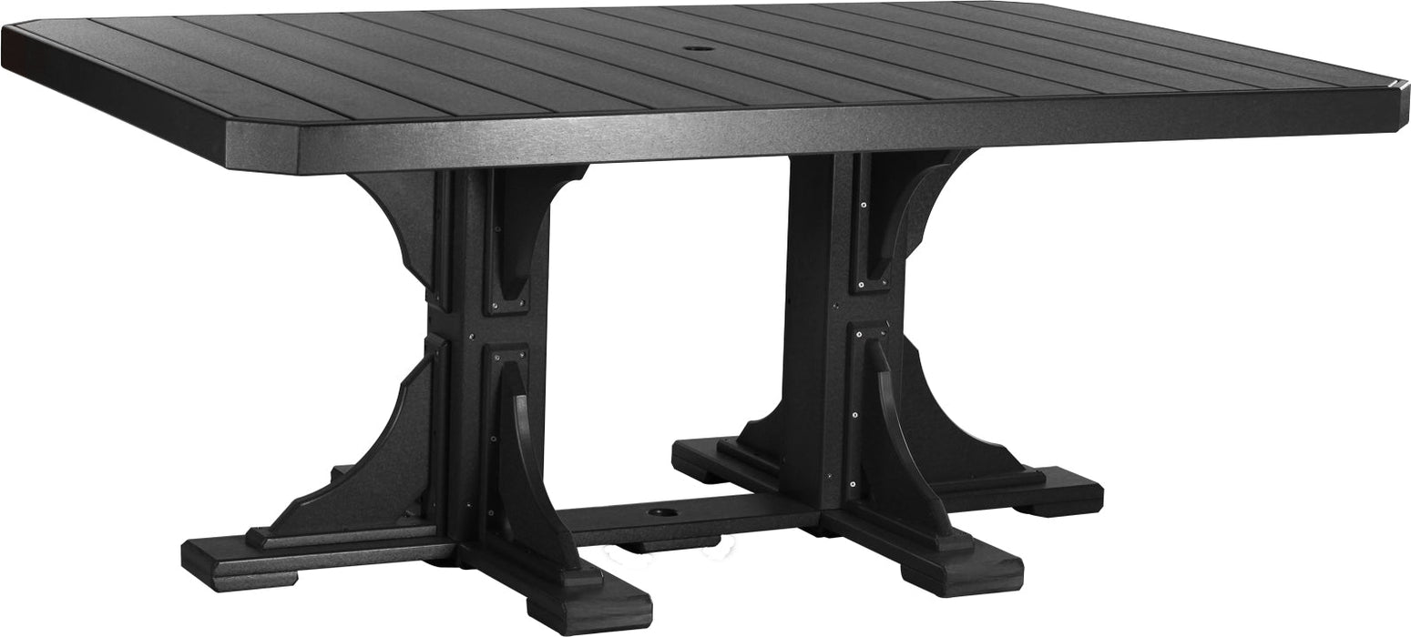 LuxCraft Recycled Plastic 4x6' Rectangular Table (DINING HEIGHT) - LEAD TIME TO SHIP 3 TO 4 WEEKS