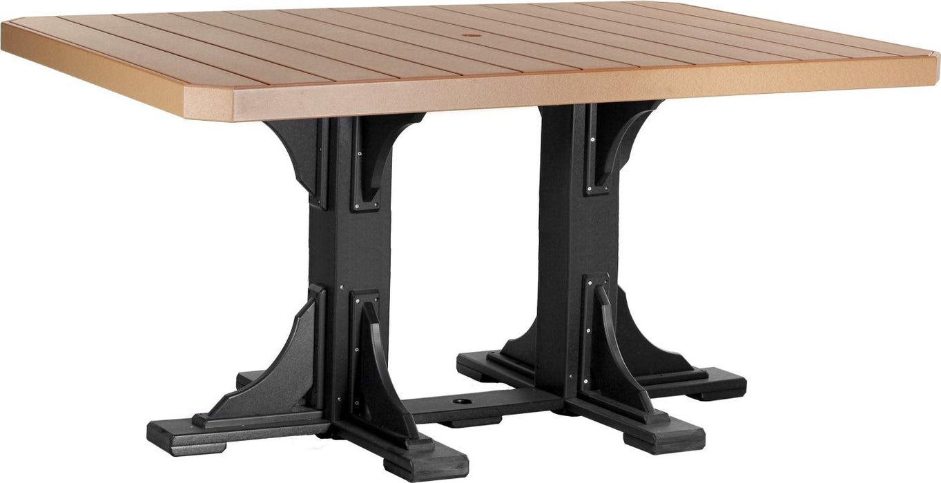LuxCraft Recycled Plastic 4x6' Rectangular Table (BAR HEIGHT) - LEAD TIME TO SHIP 3 TO 4 WEEKS