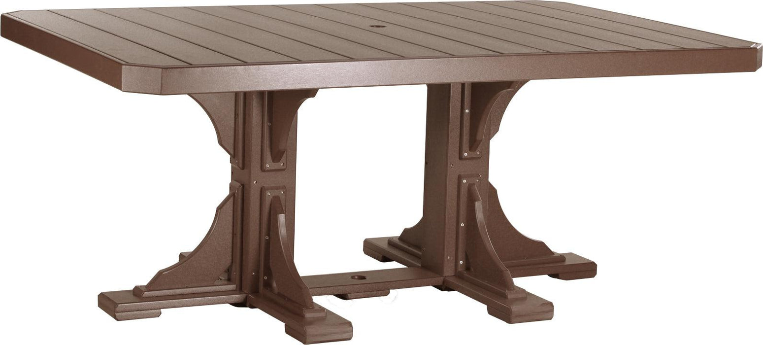 LuxCraft Recycled Plastic 4x6' Rectangular Table (DINING HEIGHT) - LEAD TIME TO SHIP 3 TO 4 WEEKS