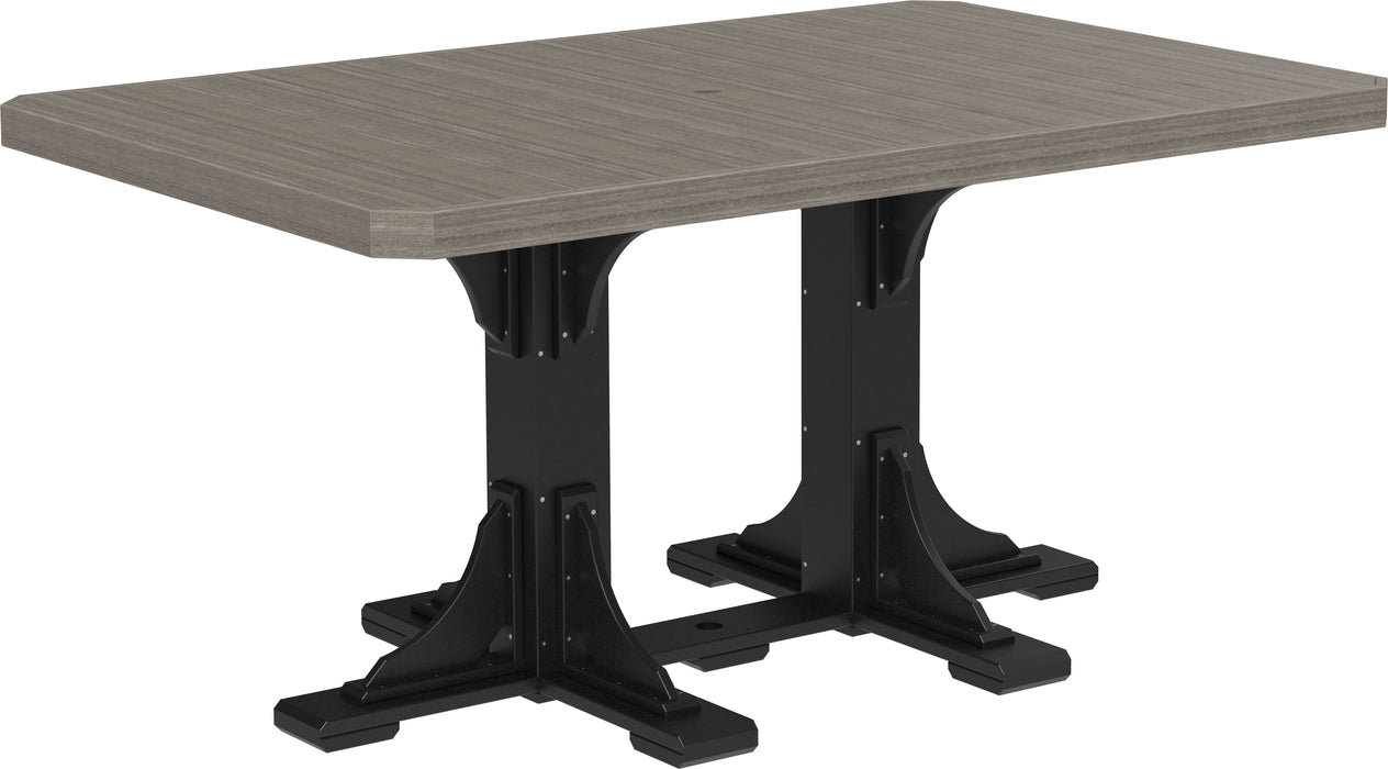 LuxCraft Recycled Plastic 4x6' Rectangular Table (COUNTER HEIGHT) - LEAD TIME TO SHIP 3 TO 4 WEEKS