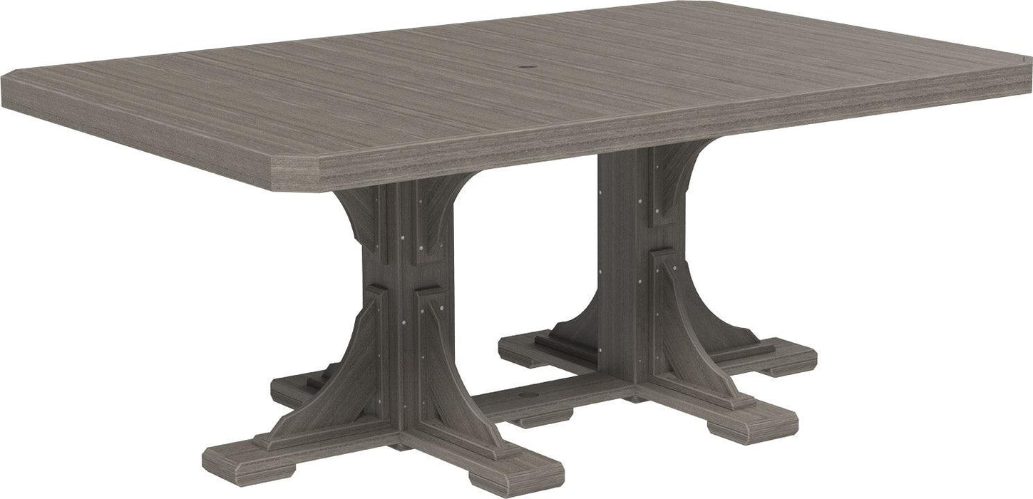 LuxCraft Recycled Plastic 4x6' Rectangular Table (DINING HEIGHT) - LEAD TIME TO SHIP 3 TO 4 WEEKS