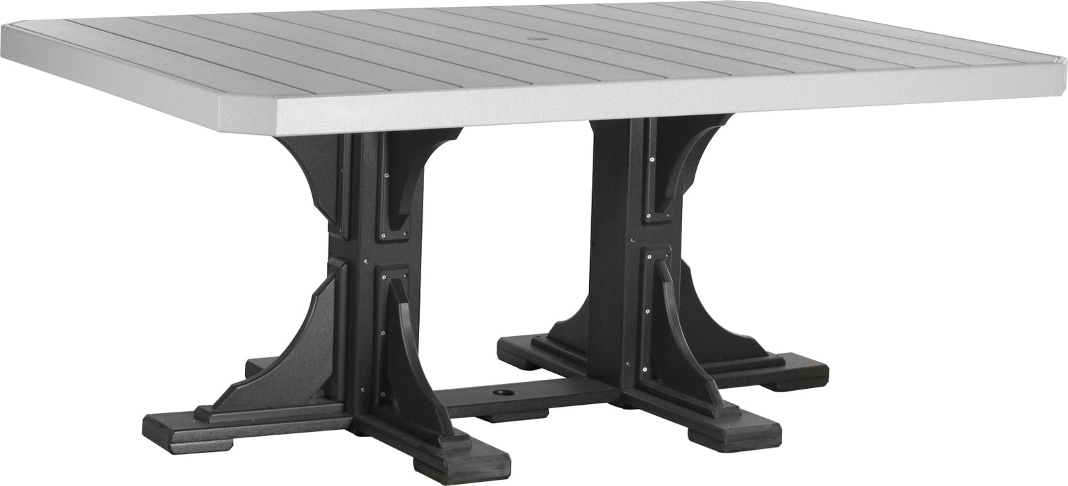 LuxCraft Recycled Plastic 4x6' Rectangular Table (DINING HEIGHT) - LEAD TIME TO SHIP 3 TO 4 WEEKS