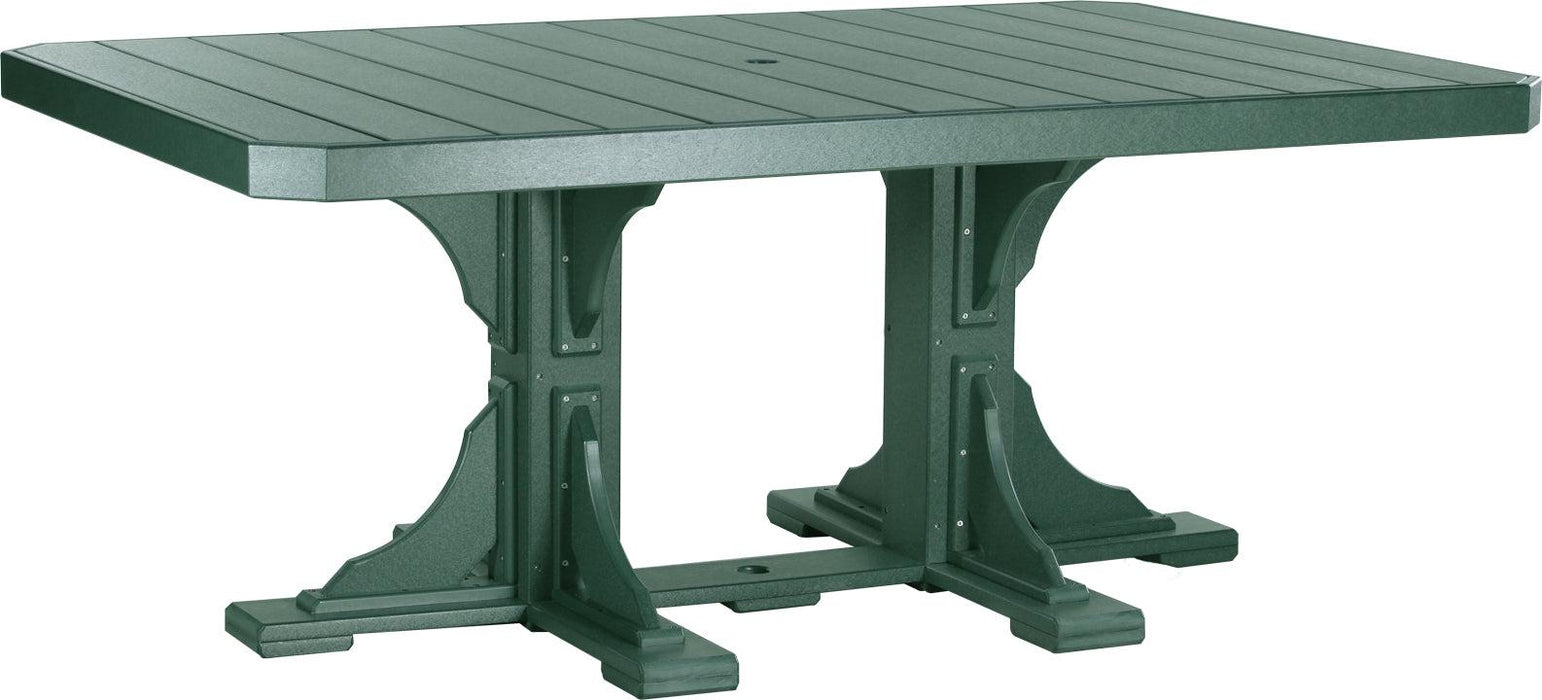 LuxCraft Recycled Plastic 4x6' Rectangular Table (DINING HEIGHT) - LEAD TIME TO SHIP 3 TO 4 WEEKS