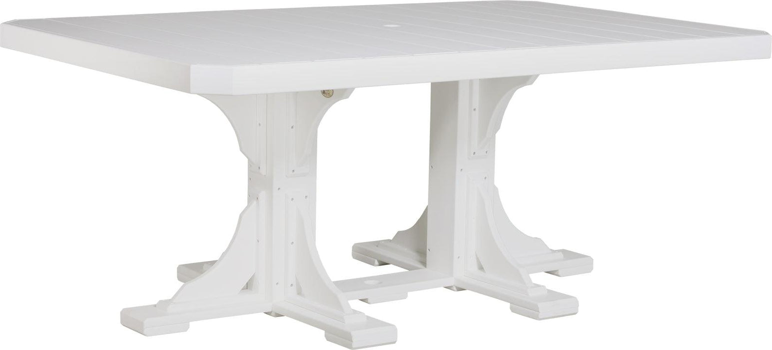 LuxCraft Recycled Plastic 4x6' Rectangular Table (DINING HEIGHT) - LEAD TIME TO SHIP 3 TO 4 WEEKS