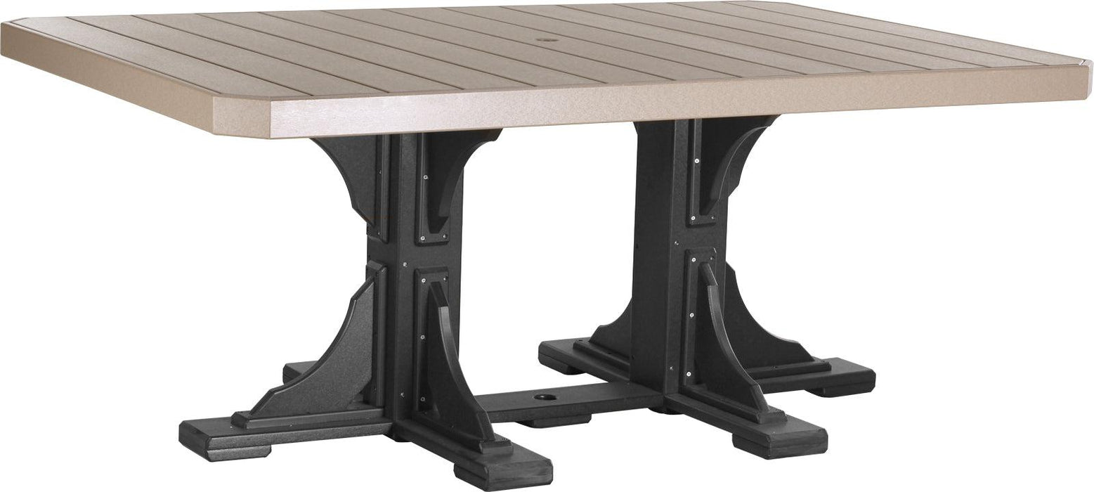 LuxCraft Recycled Plastic 4x6' Rectangular Table (DINING HEIGHT) - LEAD TIME TO SHIP 3 TO 4 WEEKS