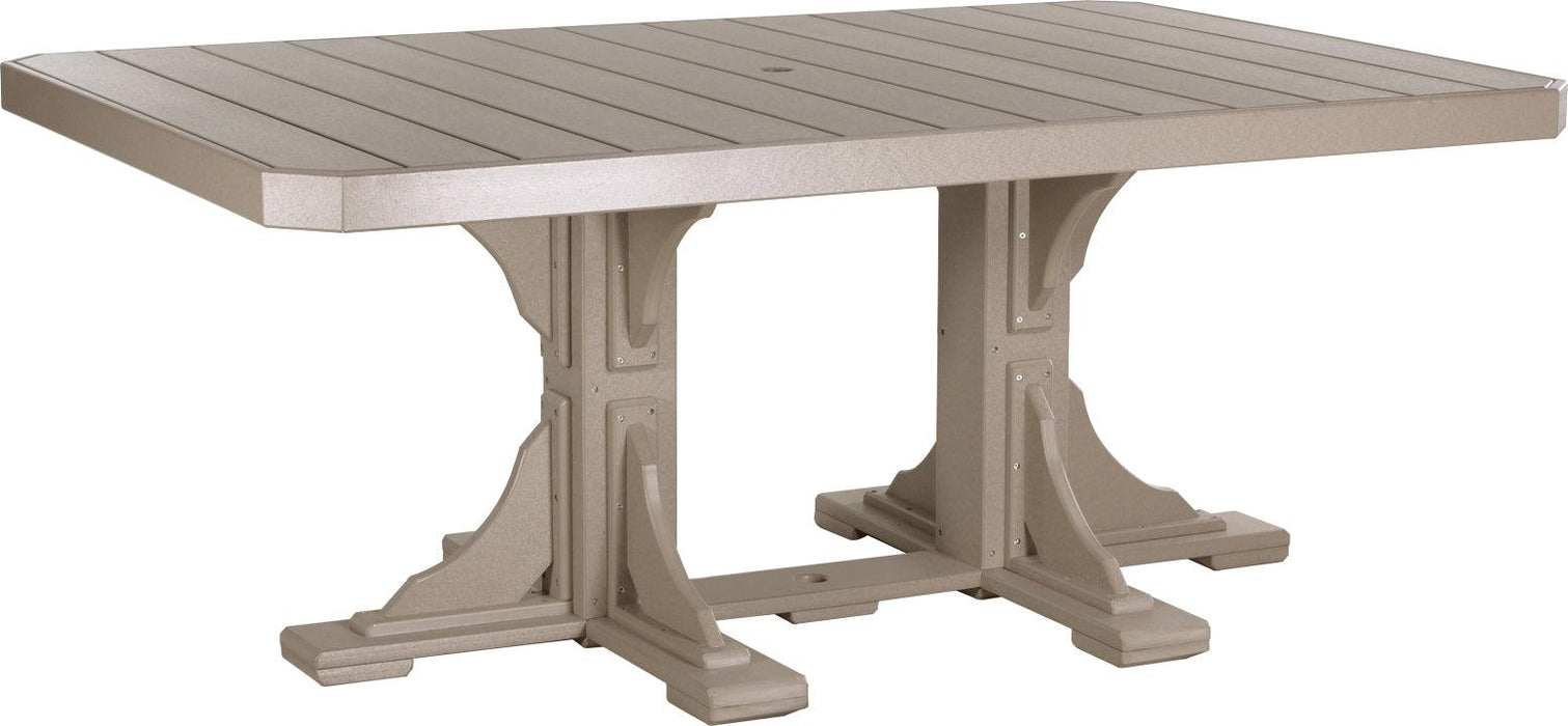 LuxCraft Recycled Plastic 4x6' Rectangular Table (DINING HEIGHT) - LEAD TIME TO SHIP 3 TO 4 WEEKS