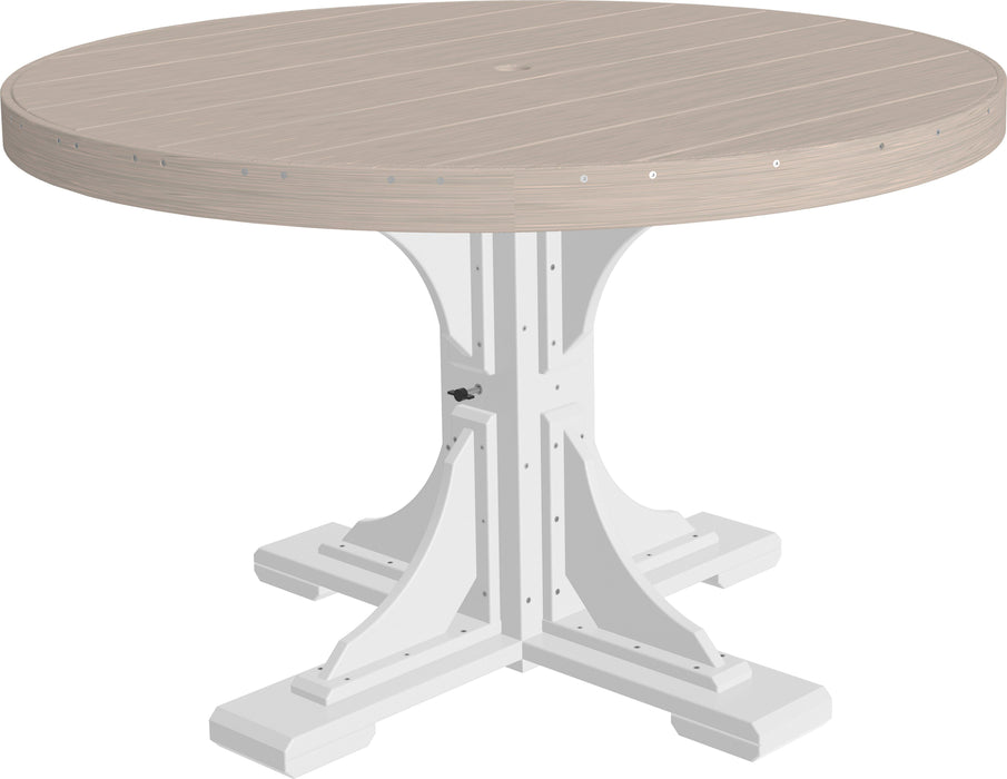 Luxcraft Recycled Plastic 4' Round Table (DINING HEIGHT) - LEAD TIME TO SHIP 3 TO 4 WEEKS