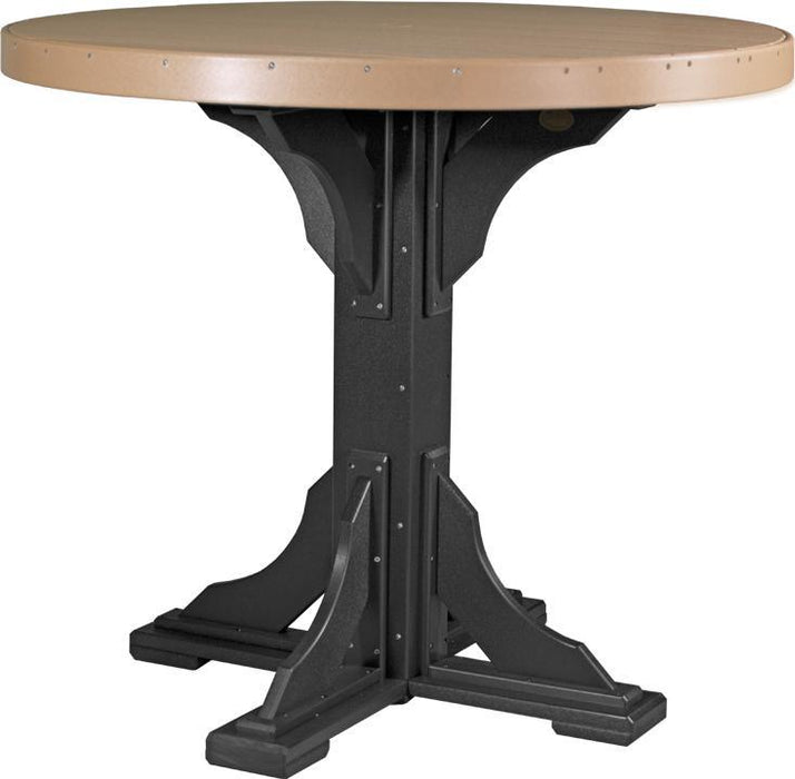 LuxCraft Recycled Plastic 4' Round Table (BAR HEIGHT) - LEAD TIME TO SHIP 3 TO 4 WEEKS