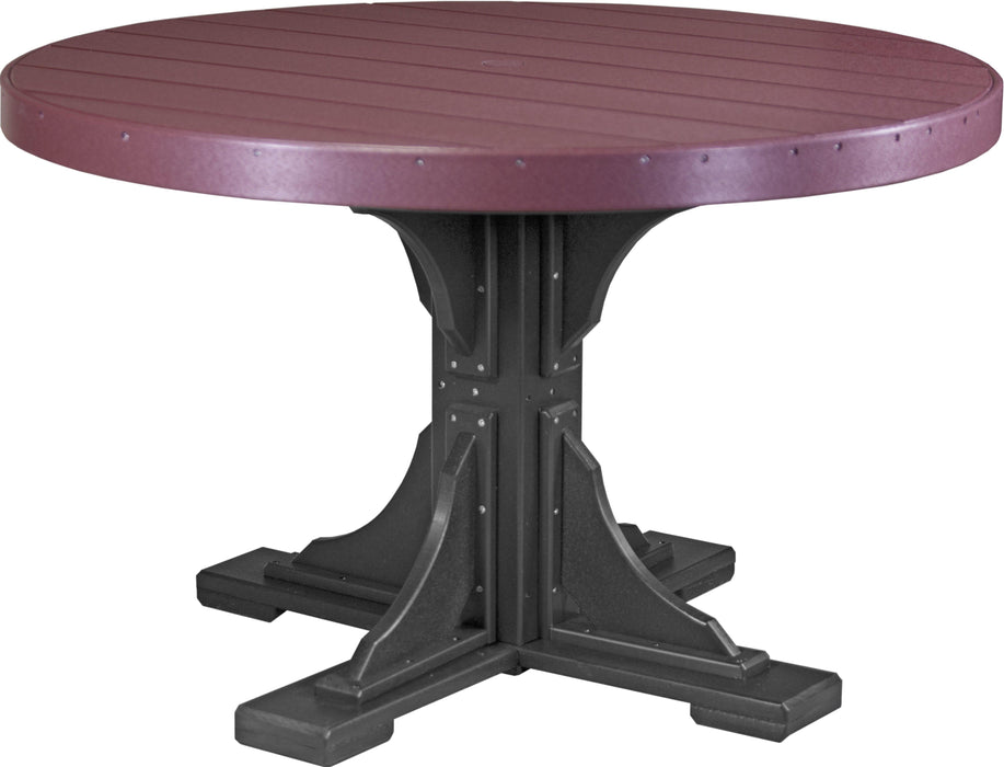 Luxcraft Recycled Plastic 4' Round Table (DINING HEIGHT) - LEAD TIME TO SHIP 3 TO 4 WEEKS