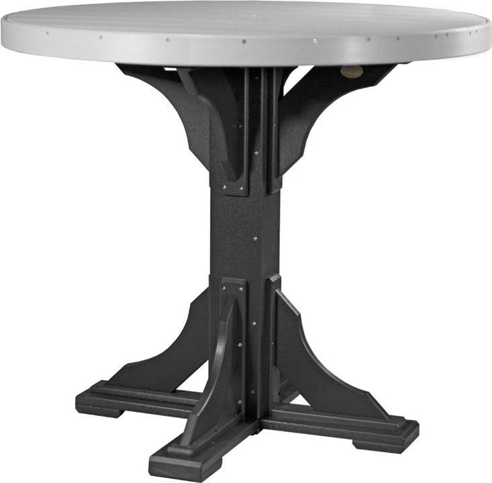 LuxCraft Recycled Plastic 4' Round Table (BAR HEIGHT) - LEAD TIME TO SHIP 3 TO 4 WEEKS