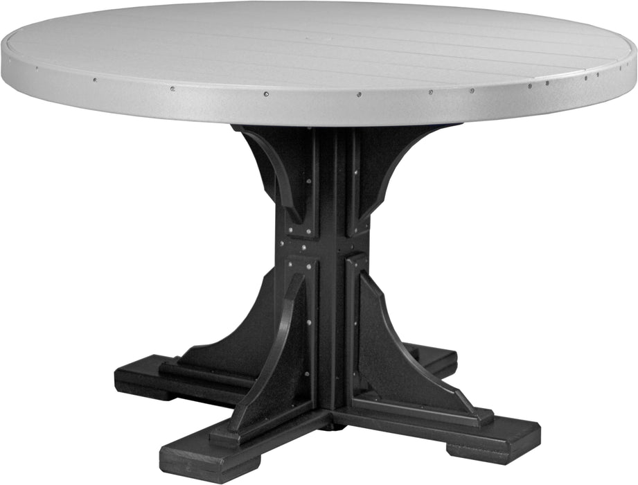 Luxcraft Recycled Plastic 4' Round Table (DINING HEIGHT) - LEAD TIME TO SHIP 3 TO 4 WEEKS
