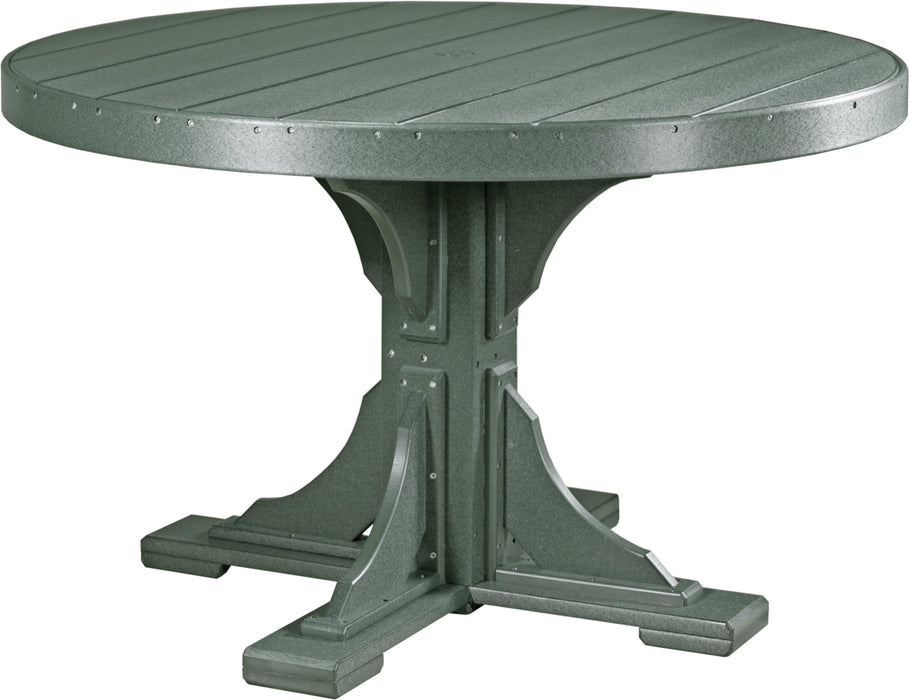 Luxcraft Recycled Plastic 4' Round Table (DINING HEIGHT) - LEAD TIME TO SHIP 3 TO 4 WEEKS