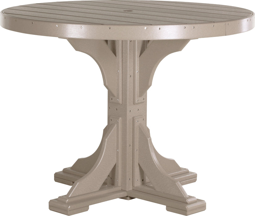 LuxCraft Recycled Plastic 4' Round Table (COUNTER HEIGHT) - LEAD TIME TO SHIP 3 TO 4 WEEKS
