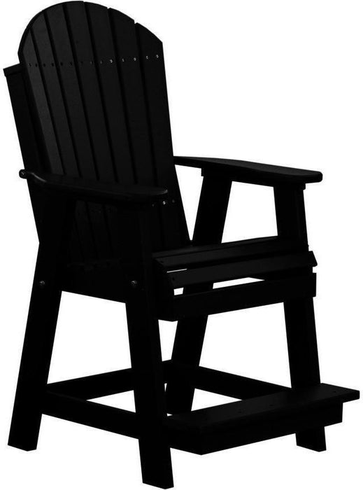 LuxCraft Recycled Plastic Counter Height Adirondack Balcony Table Set  - LEAD TIME TO SHIP 7 BUSINESS DAYS OR LESS