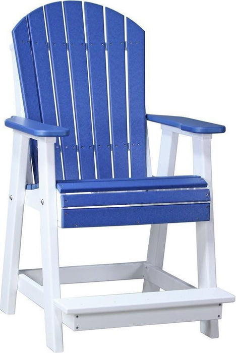 LuxCraft Recycled Plastic Counter Height Adirondack Balcony Table Set  - LEAD TIME TO SHIP 7 BUSINESS DAYS OR LESS