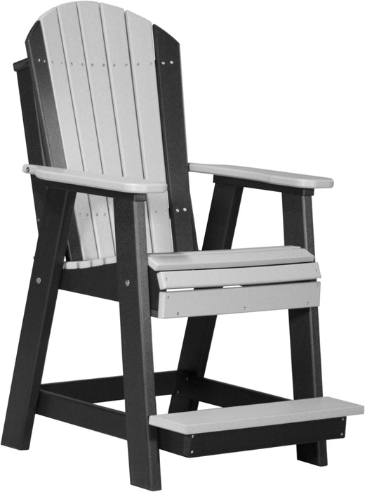 LuxCraft Counter Height Recycled Plastic Adirondack Balcony Chair (COUNTER HEIGHT) - LEAD TIME TO SHIP 7 BUSINESS DAYS OR LESS