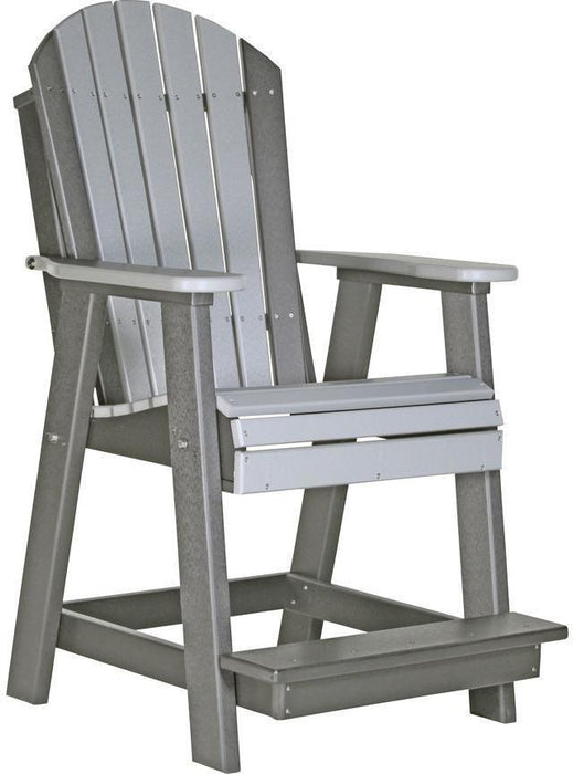 LuxCraft Recycled Plastic Counter Height Adirondack Balcony Table Set  - LEAD TIME TO SHIP 7 BUSINESS DAYS OR LESS