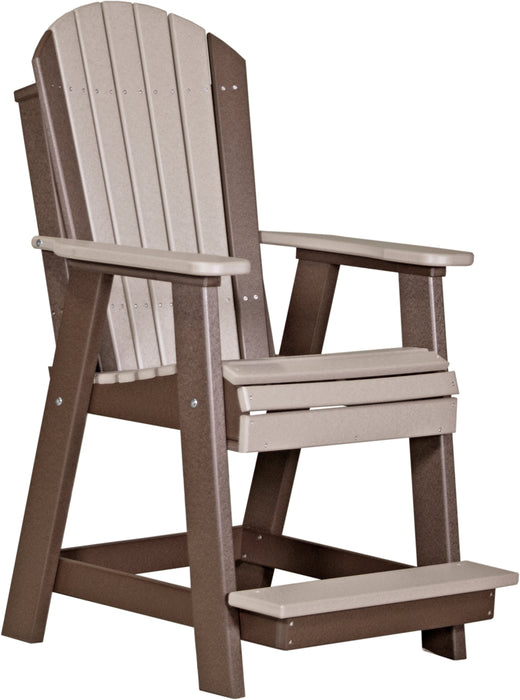 LuxCraft Counter Height Recycled Plastic Adirondack Balcony Chair (COUNTER HEIGHT) - LEAD TIME TO SHIP 7 BUSINESS DAYS OR LESS