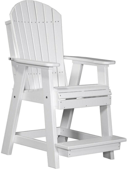 LuxCraft Recycled Plastic Counter Height Adirondack Balcony Table Set  - LEAD TIME TO SHIP 7 BUSINESS DAYS OR LESS