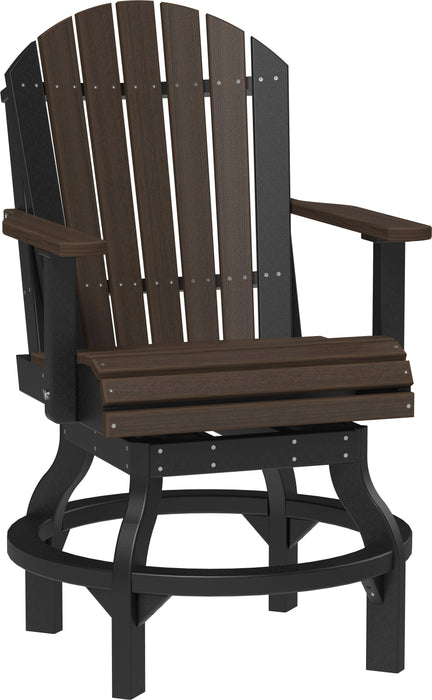 LuxCraft Recycled Plastic Adirondack Swivel Chair (COUNTER HEIGHT) - LEAD TIME TO SHIP 3 TO 4 WEEKS