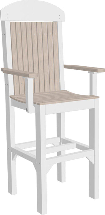 LuxCraft Recycled Plastic Classic Arm Chair (BAR HEIGHT) - LEAD TIME TO SHIP 3 TO 4 WEEKS