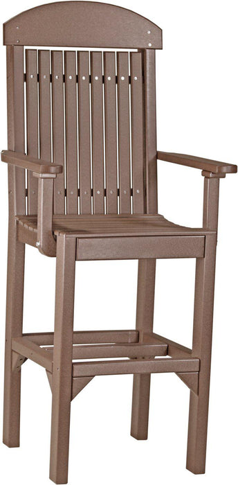 LuxCraft Recycled Plastic Classic Arm Chair (BAR HEIGHT) - LEAD TIME TO SHIP 3 TO 4 WEEKS