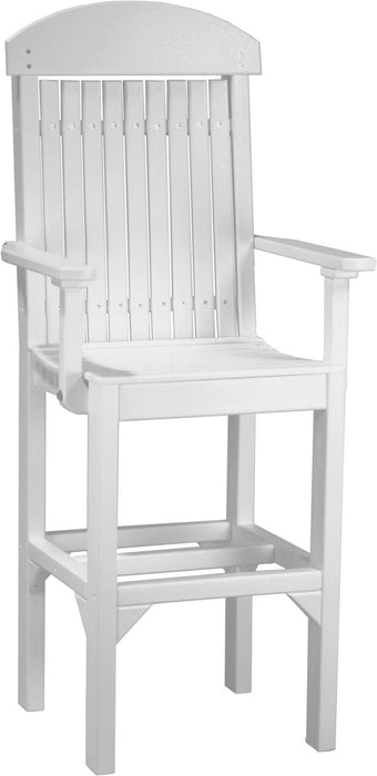 LuxCraft Recycled Plastic Classic Arm Chair (BAR HEIGHT) - LEAD TIME TO SHIP 3 TO 4 WEEKS