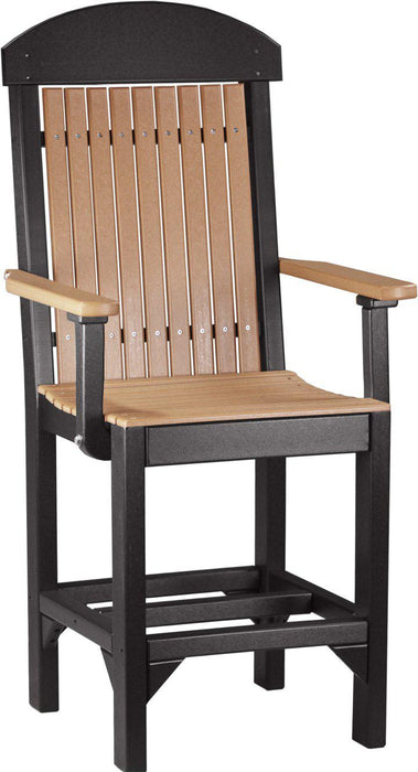 LuxCraft Recycled Plastic Classic Arm Chair (COUNTER HEIGHT) - LEAD TIME TO SHIP 3 TO 4 WEEKS