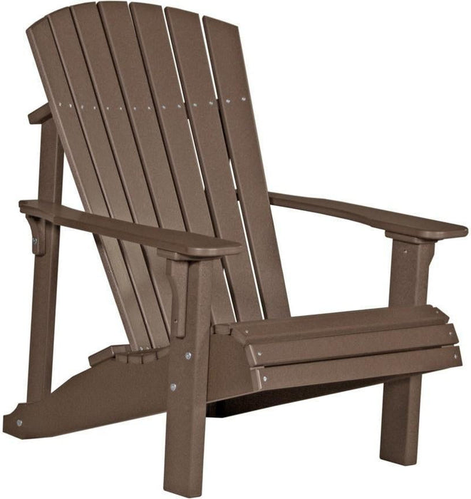 LuxCraft Recycled Plastic Deluxe Adirondack Chair  - LEAD TIME TO SHIP 7 BUSINESS DAYS OR LESS