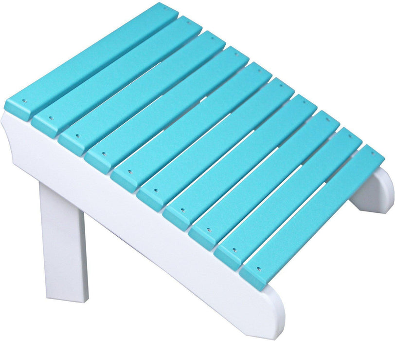 LuxCraft Recycled Plastic Deluxe Adirondack Footrest  - LEAD TIME TO SHIP 7 BUSINESS DAYS OR LESS