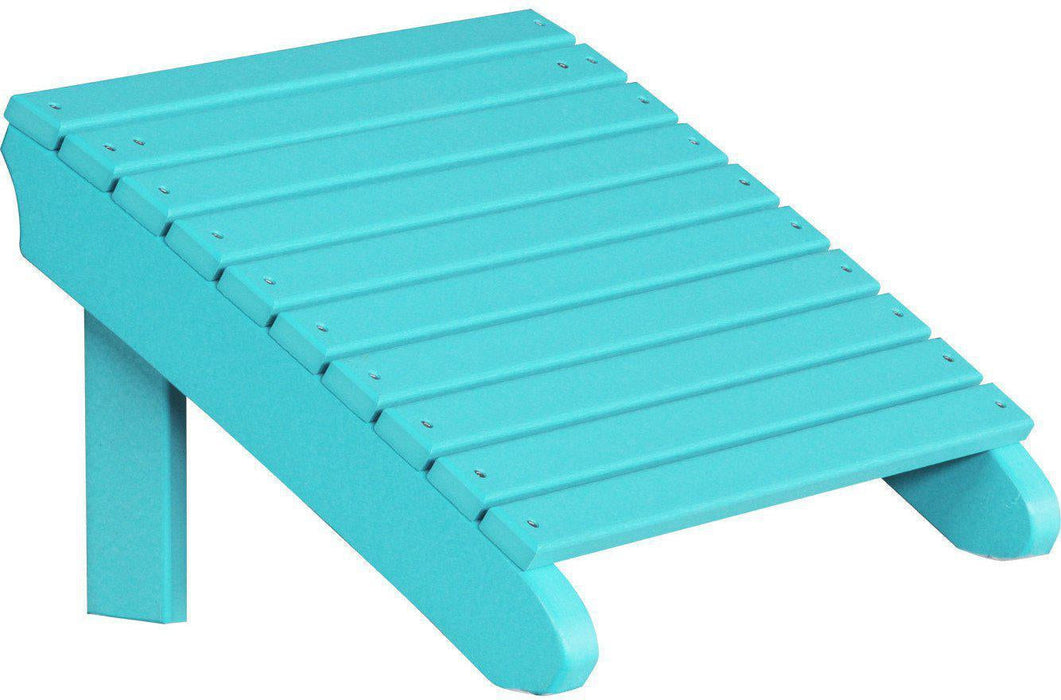 LuxCraft Recycled Plastic Deluxe Adirondack Footrest  - LEAD TIME TO SHIP 7 BUSINESS DAYS OR LESS