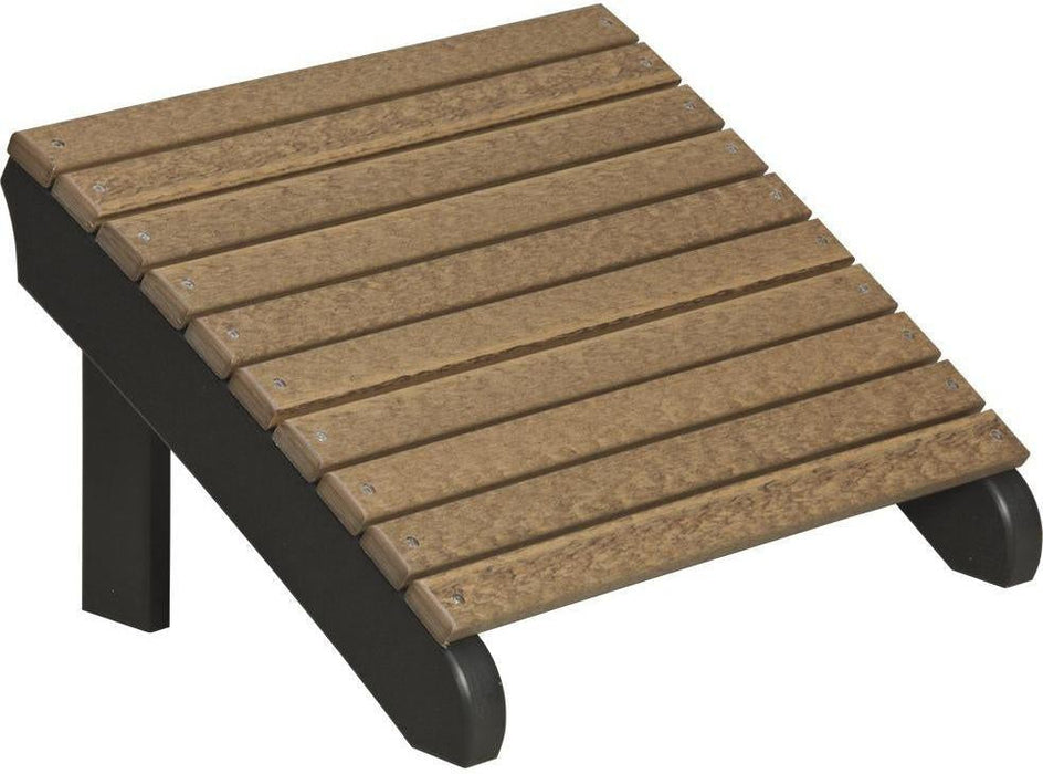 LuxCraft Recycled Plastic Deluxe Adirondack Footrest  - LEAD TIME TO SHIP 7 BUSINESS DAYS OR LESS