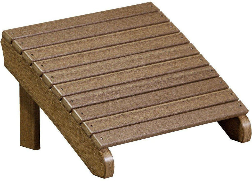 LuxCraft Recycled Plastic Deluxe Adirondack Footrest  - LEAD TIME TO SHIP 7 BUSINESS DAYS OR LESS