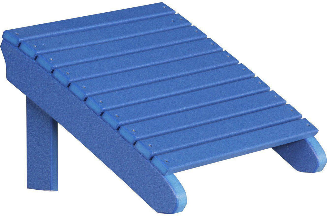 LuxCraft Recycled Plastic Deluxe Adirondack Footrest  - LEAD TIME TO SHIP 7 BUSINESS DAYS OR LESS