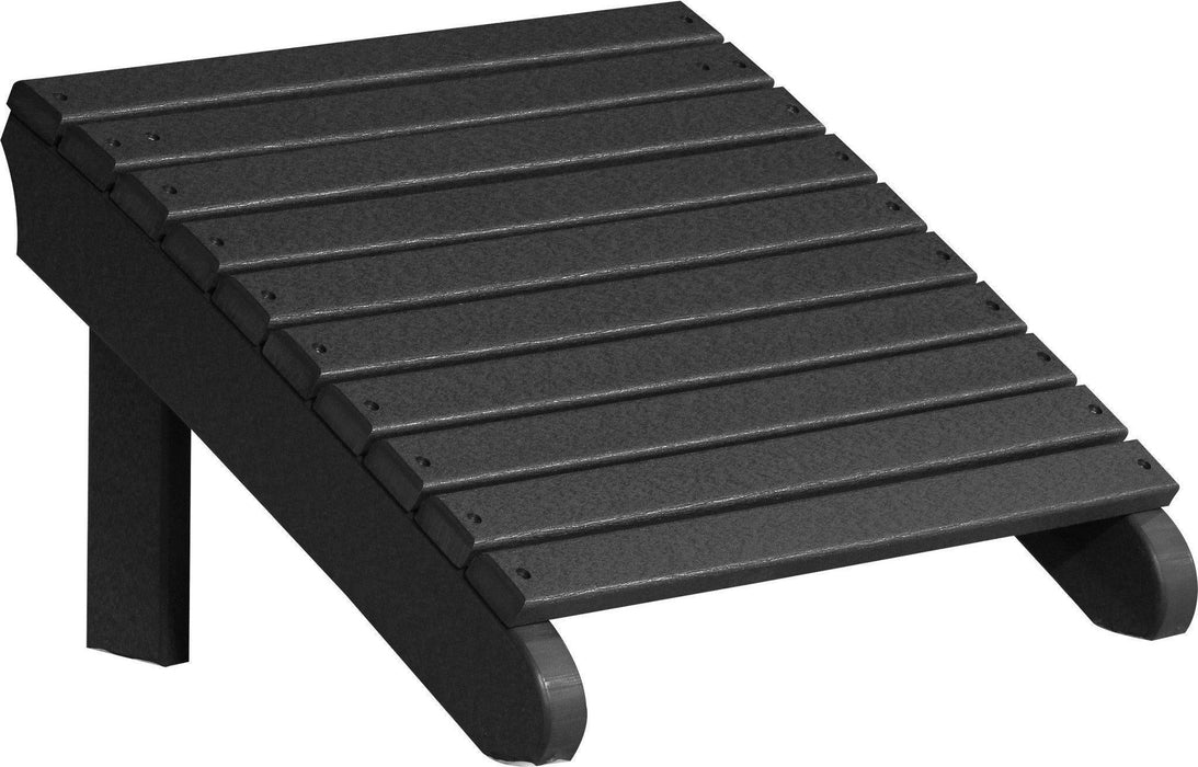 LuxCraft Recycled Plastic Deluxe Adirondack Footrest  - LEAD TIME TO SHIP 7 BUSINESS DAYS OR LESS