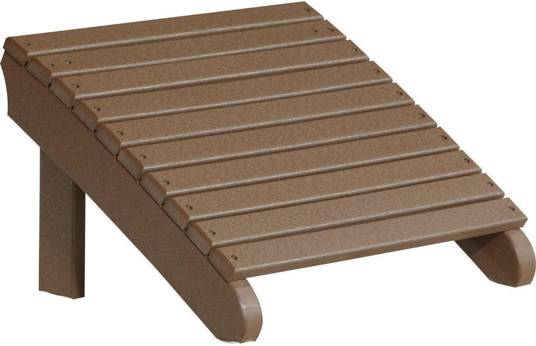 LuxCraft Recycled Plastic Deluxe Adirondack Footrest  - LEAD TIME TO SHIP 7 BUSINESS DAYS OR LESS