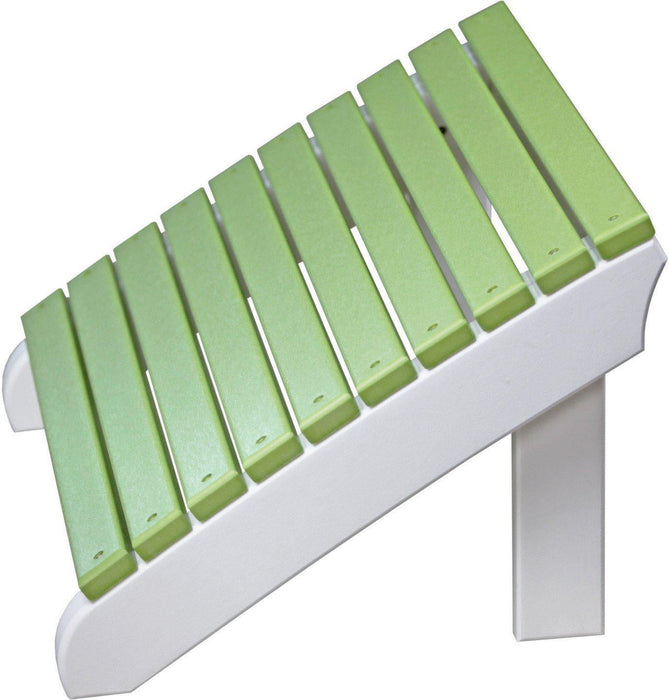 LuxCraft Recycled Plastic Deluxe Adirondack Footrest  - LEAD TIME TO SHIP 7 BUSINESS DAYS OR LESS